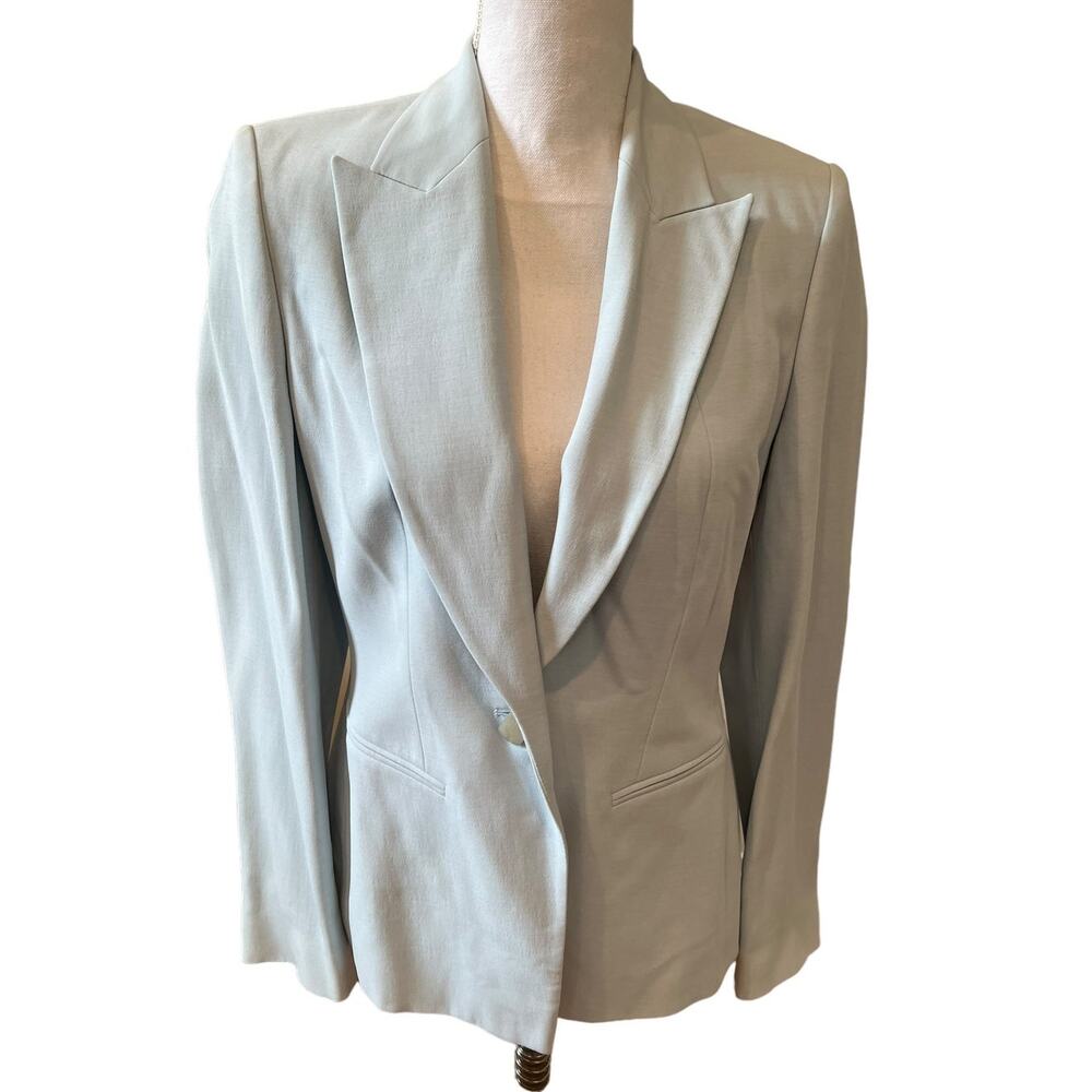 Marks & Spencer Autograph Collection Tailored Blazer Light Blue 8